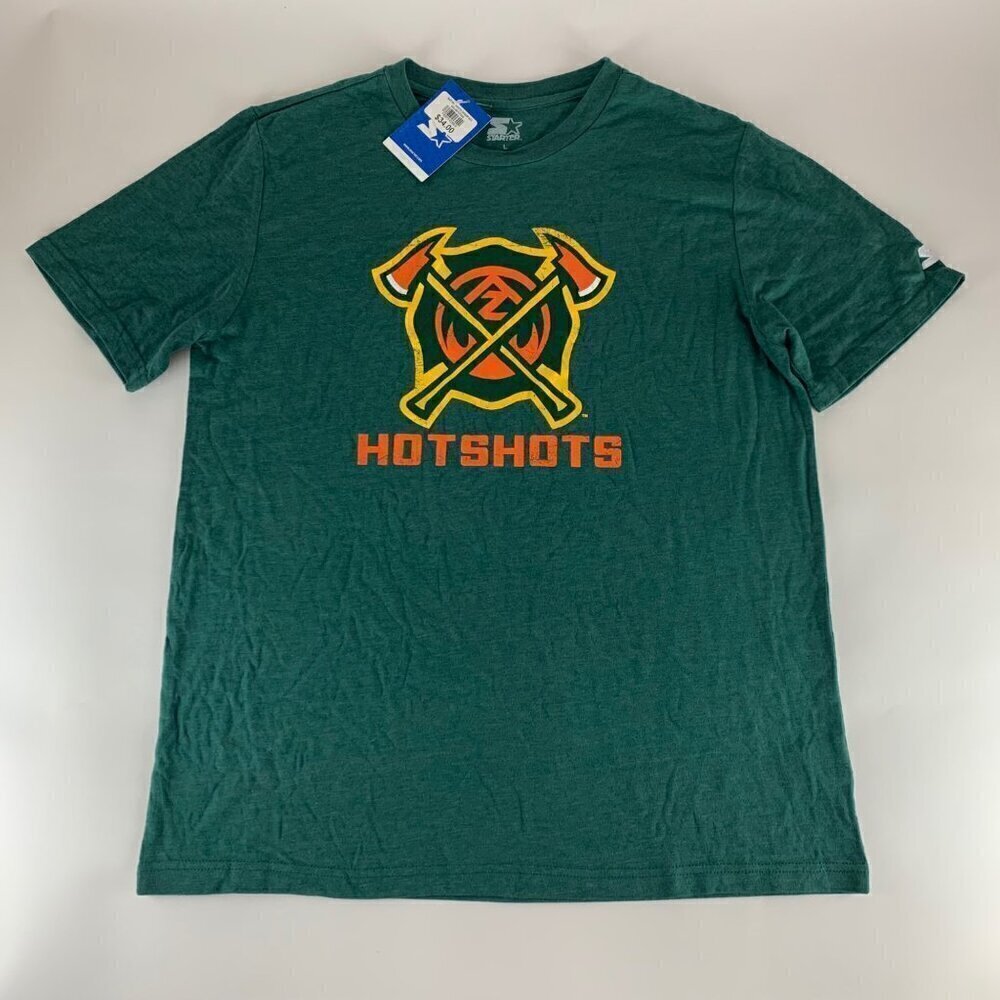 Arizona Hotshots AAF Green Starter Short Sleeve Crewneck Shirt Mens Large New